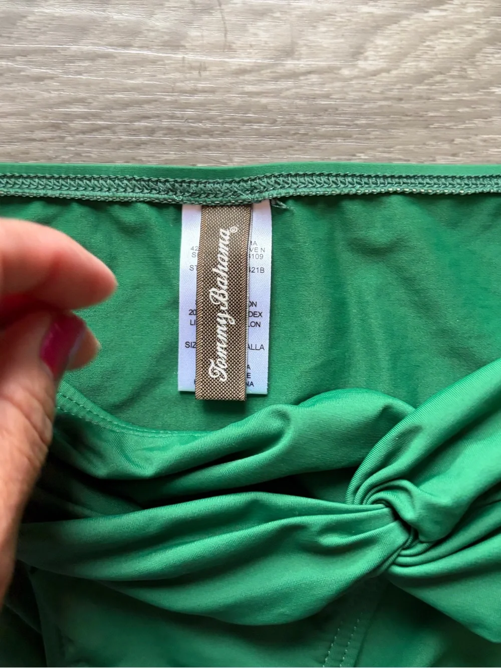 Tommy Bahama Green Twist-Front Bikini Set - Women's Swim